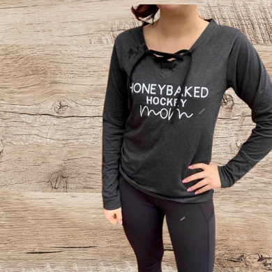 Honeybaked Hockey Lace Shirt