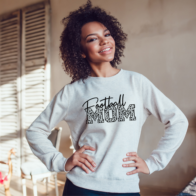 Football Mom - leopard