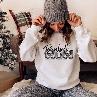Baseball Mom - leopard