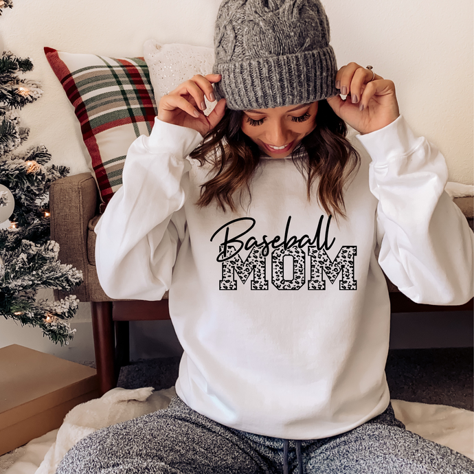 Baseball Mom - leopard
