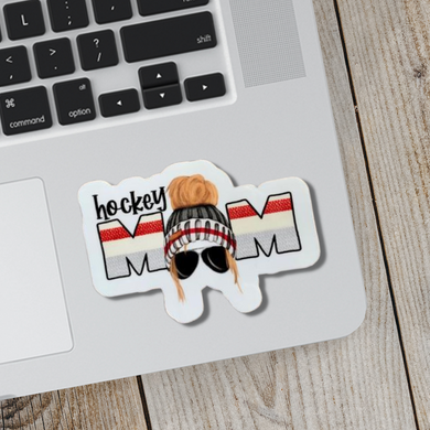 Hockey Mom Blonde Bun Sticker
