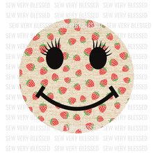 Load image into Gallery viewer, Smiley Face PNG Strawberry