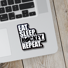 Load image into Gallery viewer, Eat Sleep Hockey Repeat Sticker