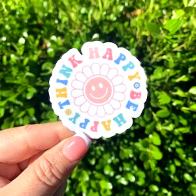 Think Happy Be Happy Sticker