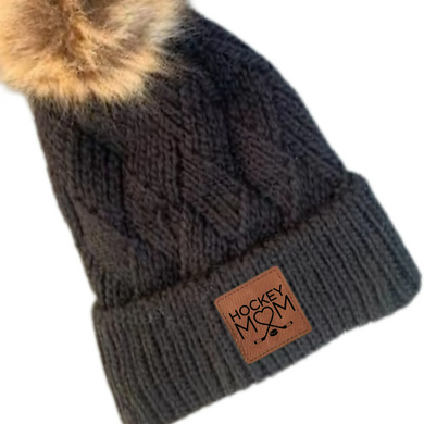 Hockey Mom Heart Beanie